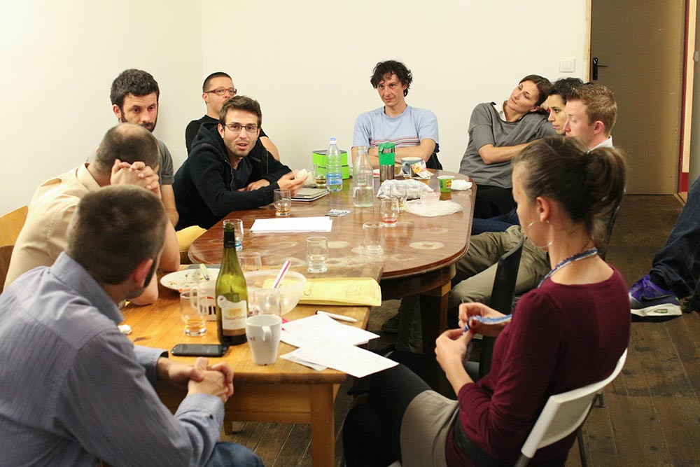 In a meeting